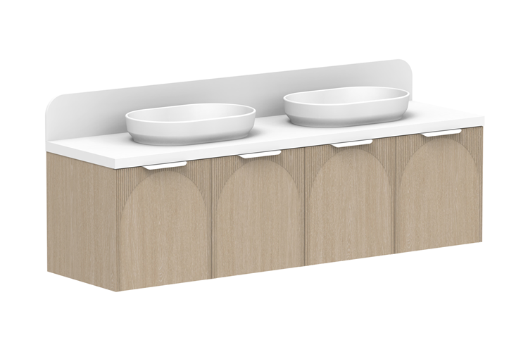 ADP Archie 1800 All-Door Double Bowl Wall Hung Vanity