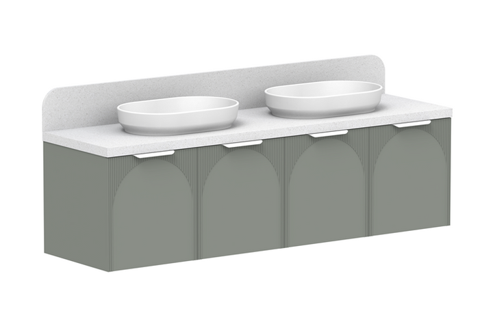 ADP Archie 1800 All-Door Double Bowl Wall Hung Vanity