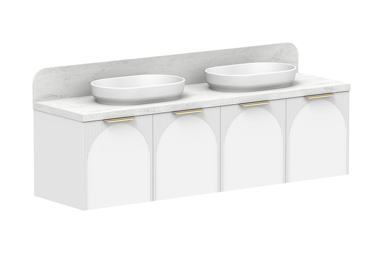 ADP Archie 1800 All-Door Double Bowl Wall Hung Vanity