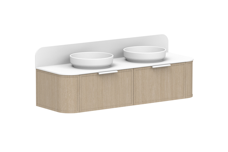 ADP Flo 1500 Double Bowl Wall Hung Vanity