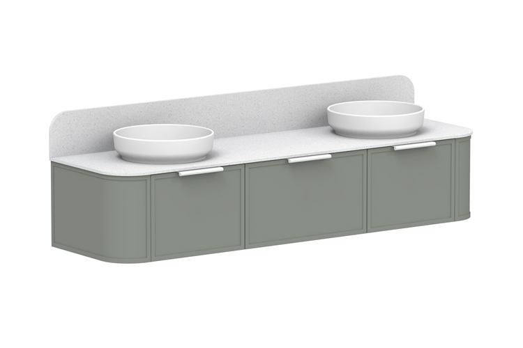 ADP Flo 1800 Double Bowl Wall Hung Vanity