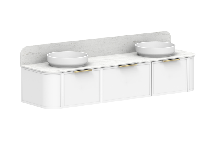 ADP Flo 1800 Double Bowl Wall Hung Vanity