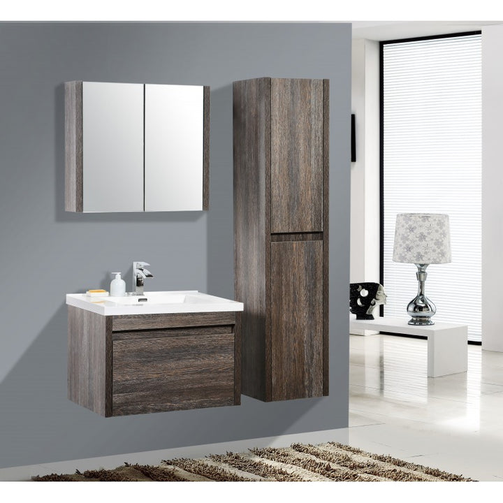 Alexandra Wall Hung Silver Vanity 760mm