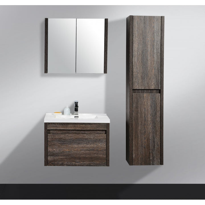 Alexandra Wall Hung Silver Vanity 760mm