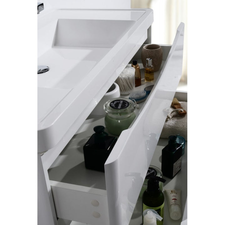 Ancona Wall Hung Gloss White 600mm