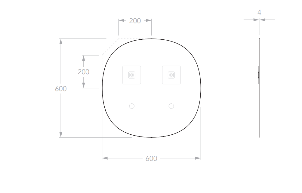 Adp Orb Frameless Mirror