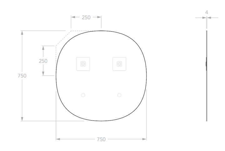 Adp Orb Frameless Mirror