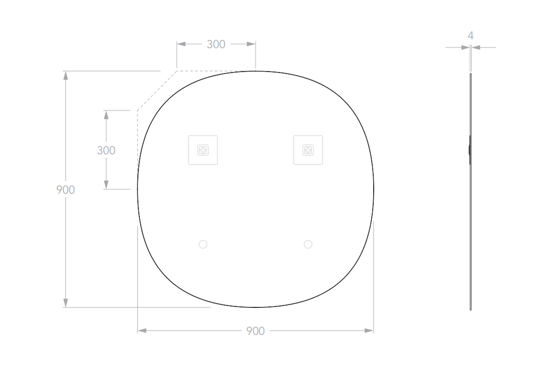 Adp Orb Frameless Mirror