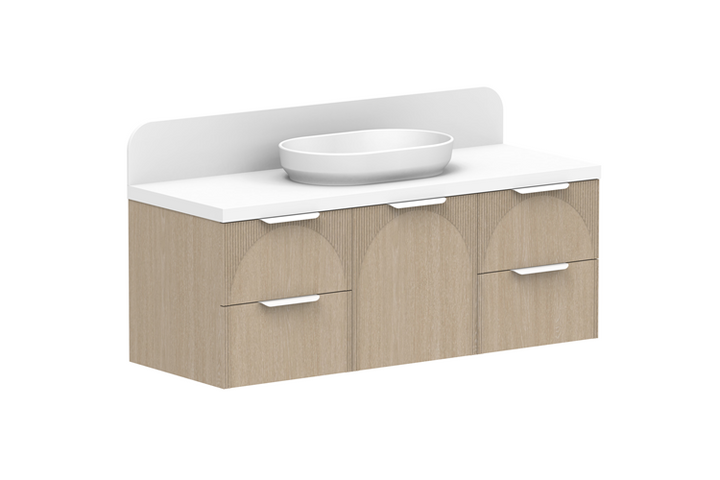 ADP Archie 1350 Door & Drawer Centre Bowl Wall Hung Vanity
