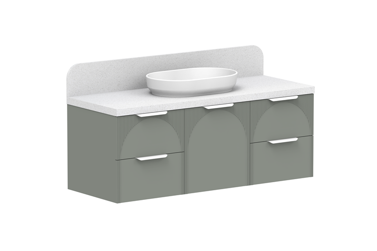 ADP Archie 1350 Door & Drawer Centre Bowl Wall Hung Vanity