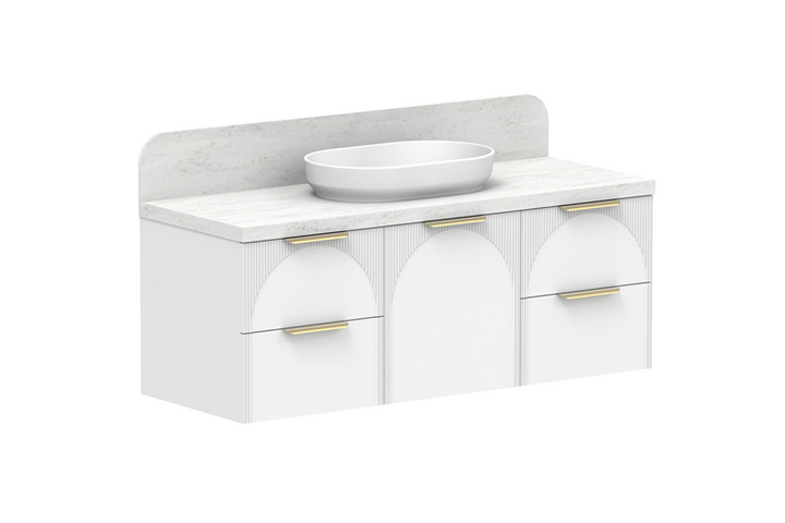 ADP Archie 1350 Door & Drawer Centre Bowl Wall Hung Vanity
