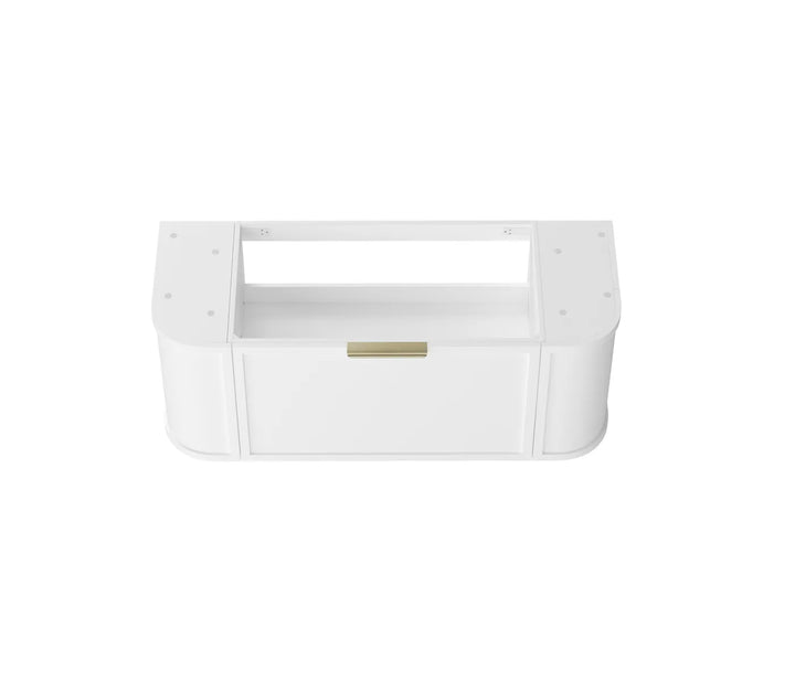 Otti Hampshire 1200mm Satin White Wall Hung Curve Vanity