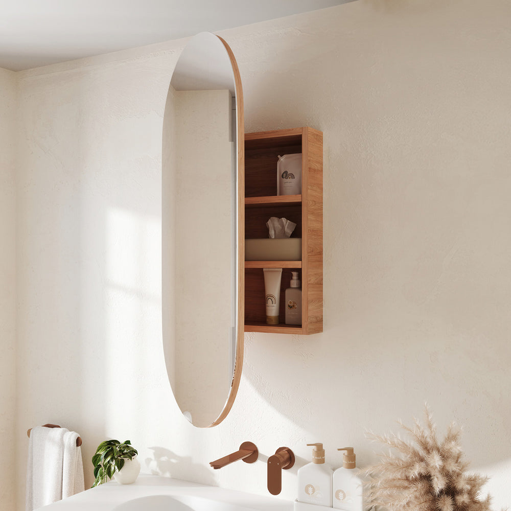 Fienza Marlowe Pill Mirror Cabinet, 450x900mm