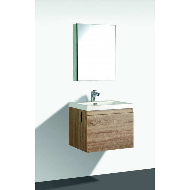 Roxanne Wall Hung White Oak Vanity 600mm