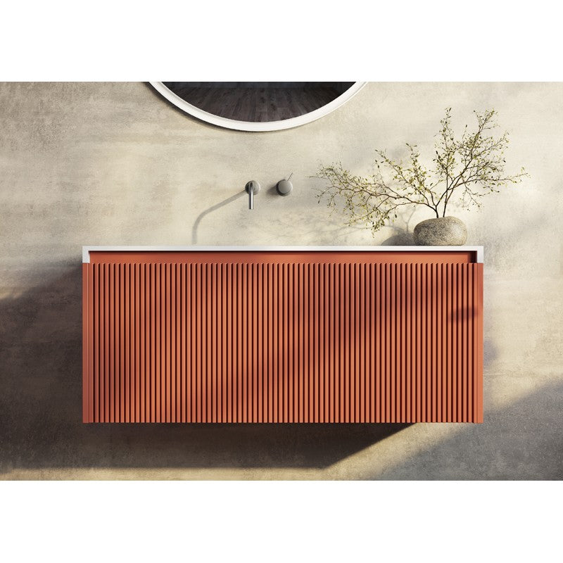 Rimini Wall Hung Vanity Potters Clay 1000mm