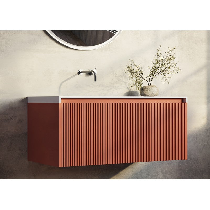 Rimini Wall Hung Vanity Potters Clay 1000mm