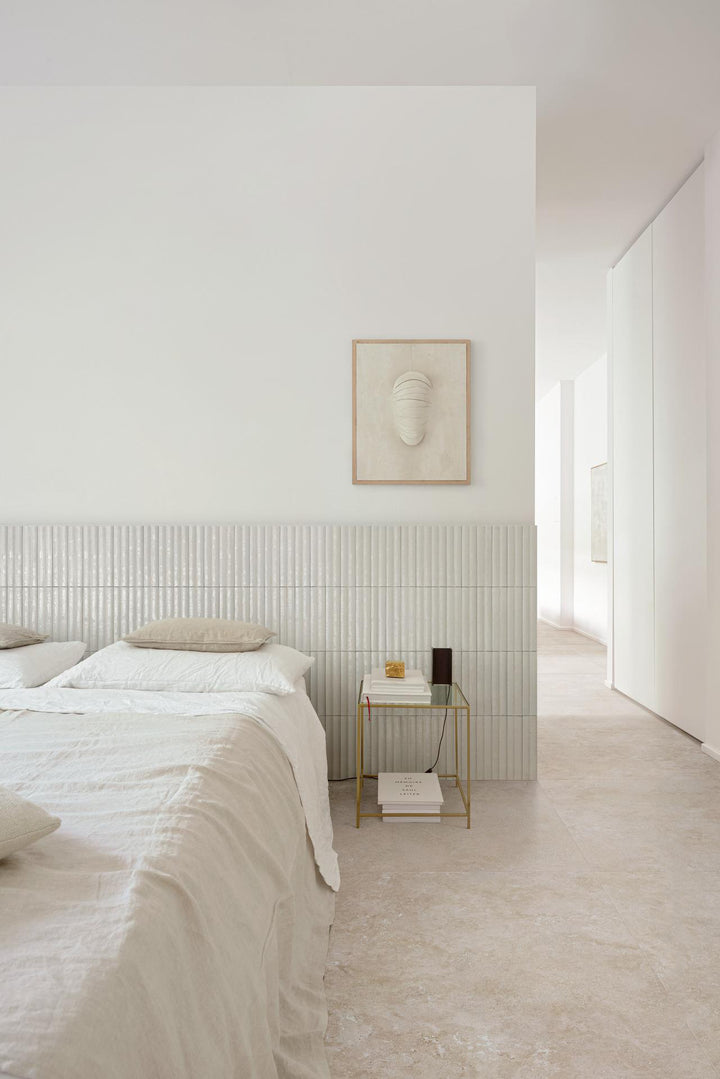 Fabula Travertino Cross Biege Naturale 1000x1000mm Porcelain Tile By Marazzi