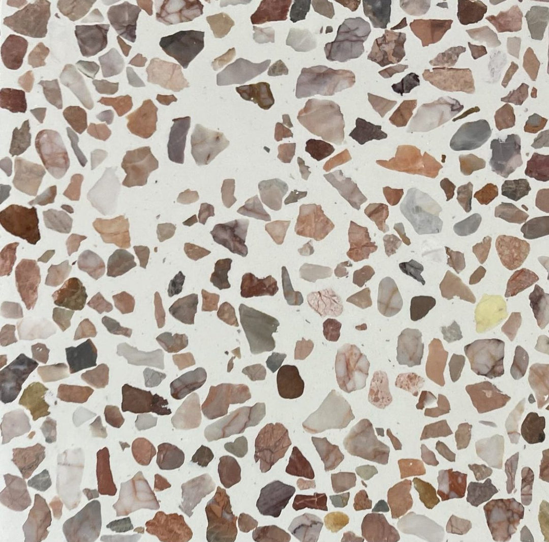 Coral Encaustic Terrazzo 200x200mm