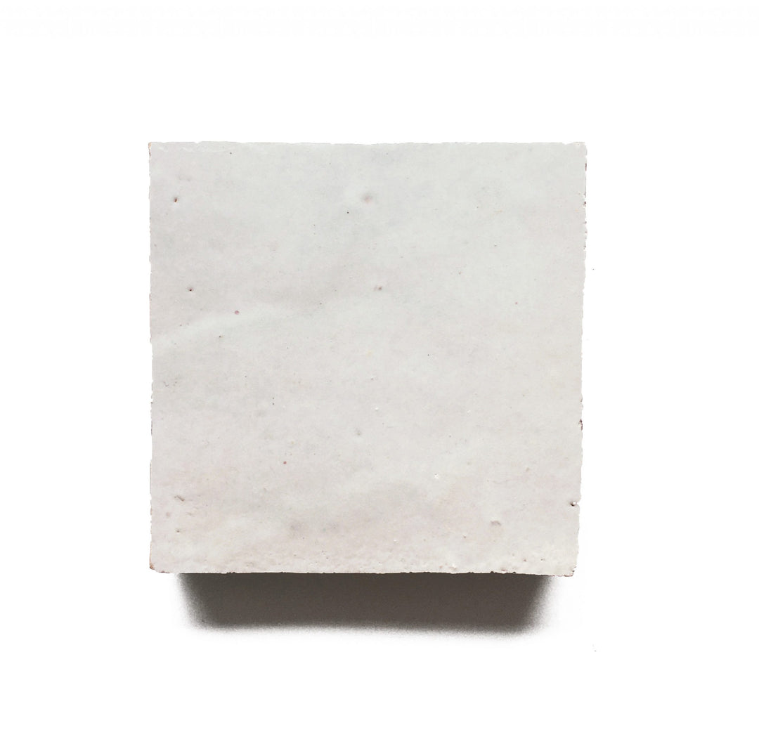 Zellige White Fes Terracotta Moroccan Square