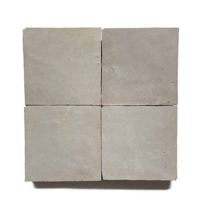 Zellige Ecru Terracotta Moroccan Square