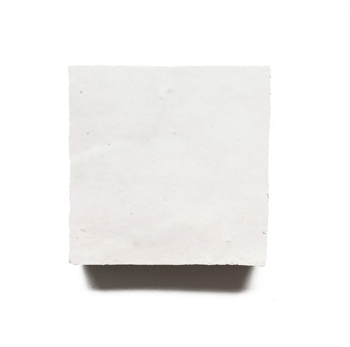 Zellige Snow Terracotta Moroccan Square