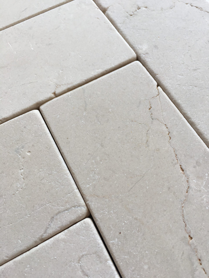 Chios Tumbled Limestone Subway 75x305x20mm
