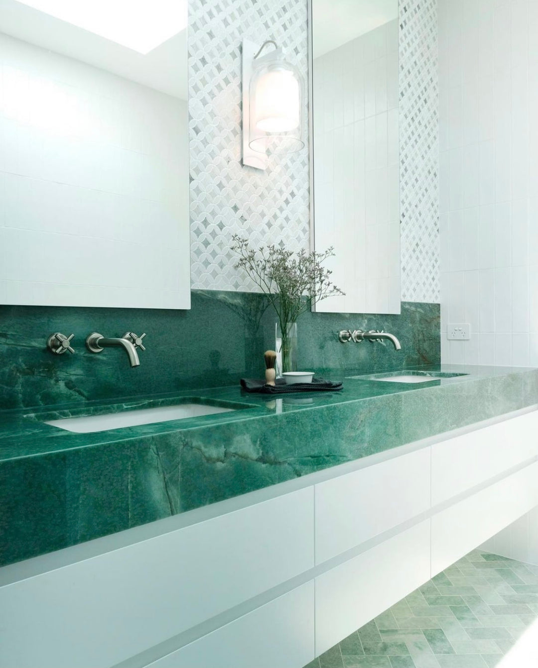 Peacock Marble Honed Subway 75×305mm