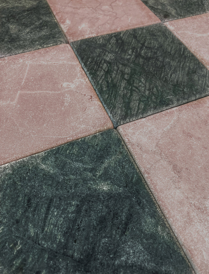Natural Stone Rosso Crema Tumbled Square Tile 150×150mm