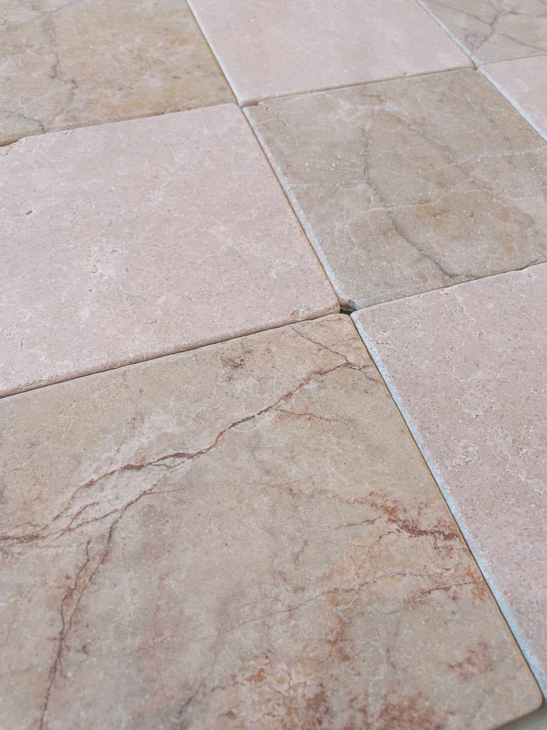 Natural Stone Nectar Tumbled Square Tile 150×150mm