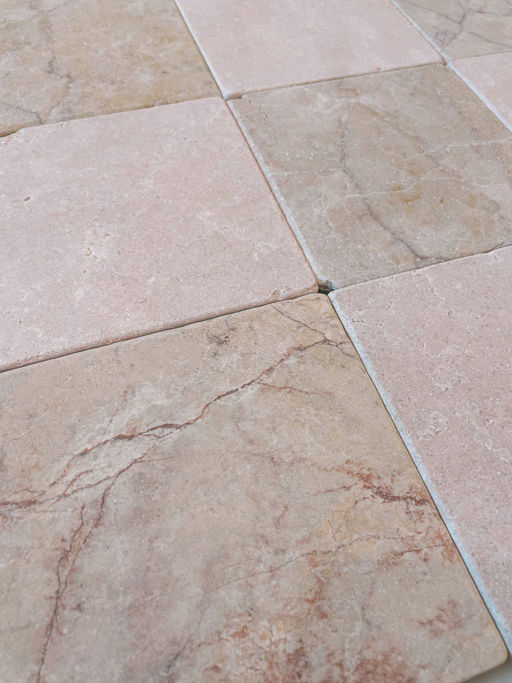 Natural Stone Nectar Tumbled Square Tile 150×150mm