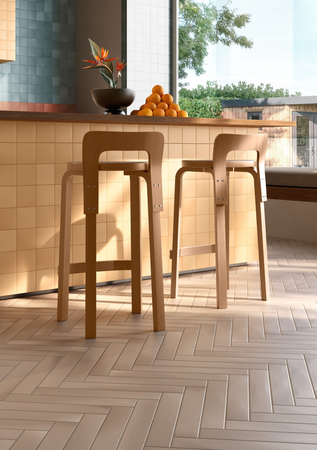 Pigmento Series Italian Square Porcelain Feature Tile