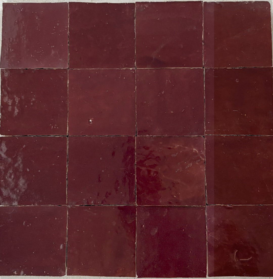 Zellige Rouge Terracotta Moroccan Square