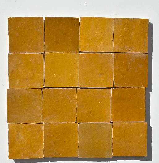 Zellige Caramel Terracotta Moroccan Square