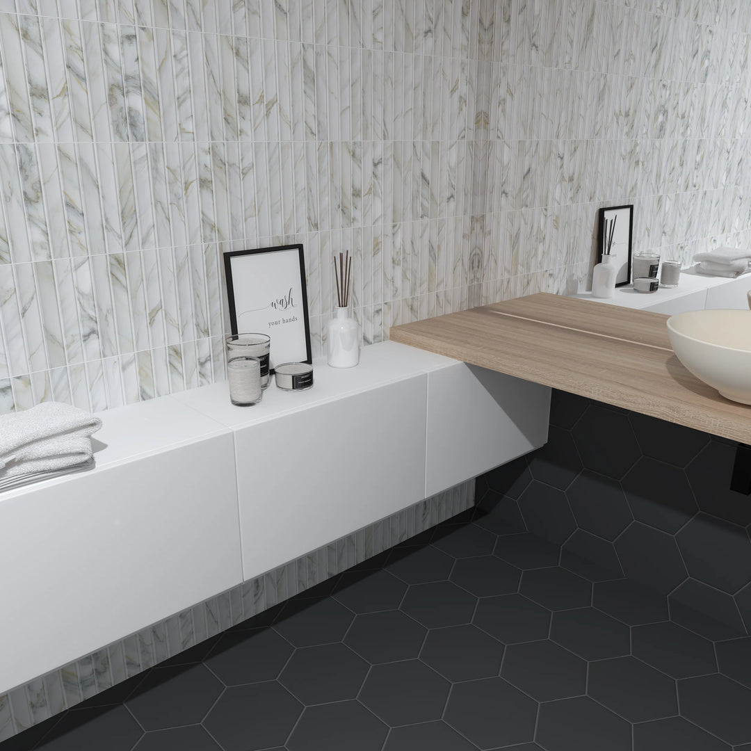 The Argos Collection Spanish Concave Fluted Subway Tiles