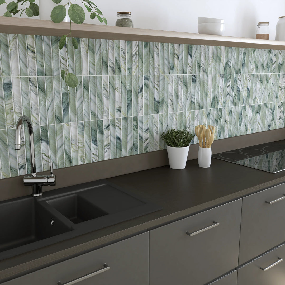 The Argos Collection Spanish Concave Fluted Subway Tiles