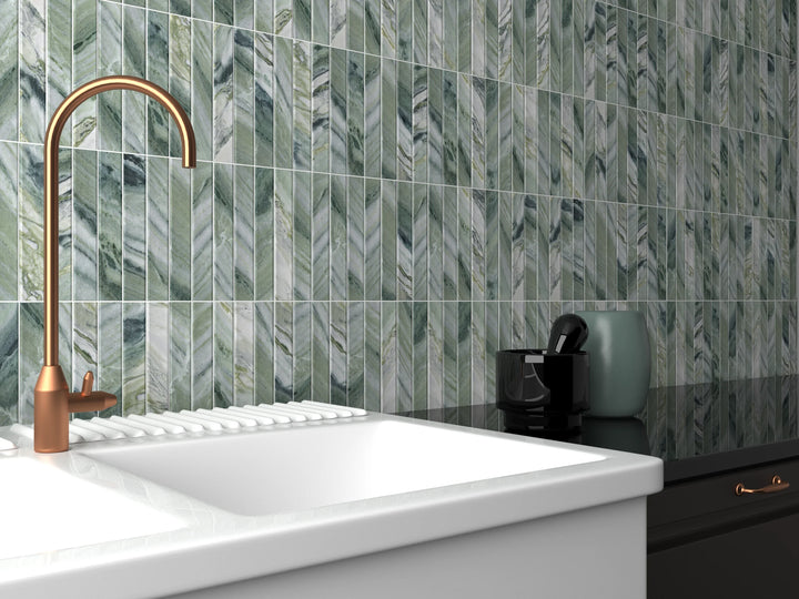 The Argos Collection Spanish Concave Fluted Subway Tiles