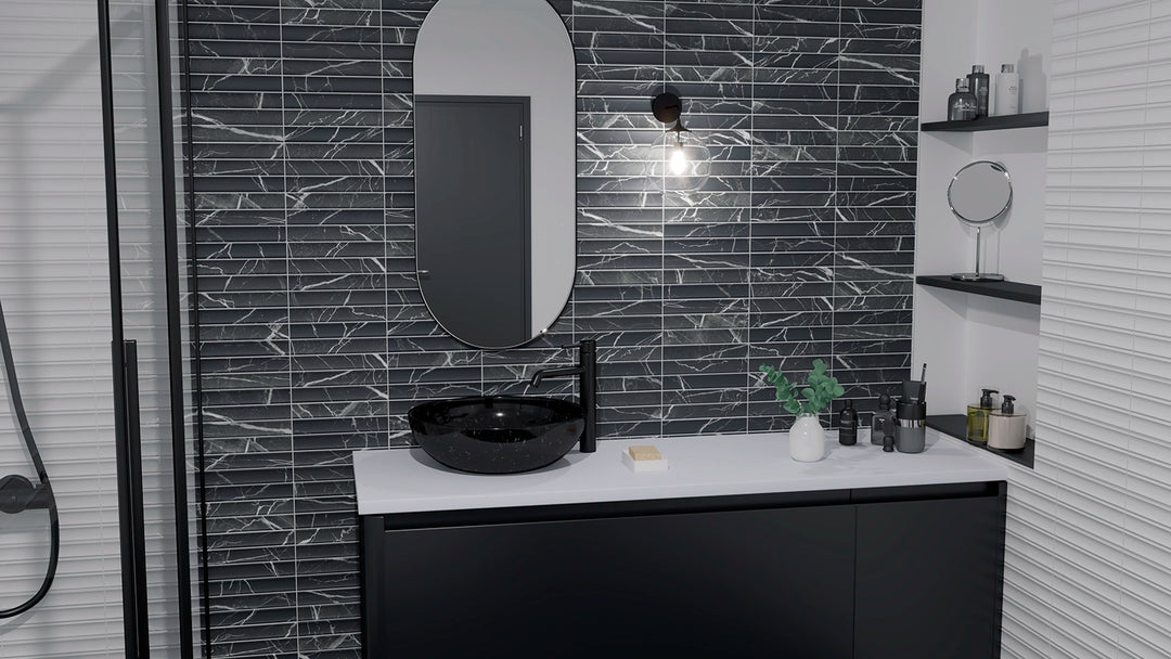 The Argos Collection Spanish Concave Fluted Subway Tiles