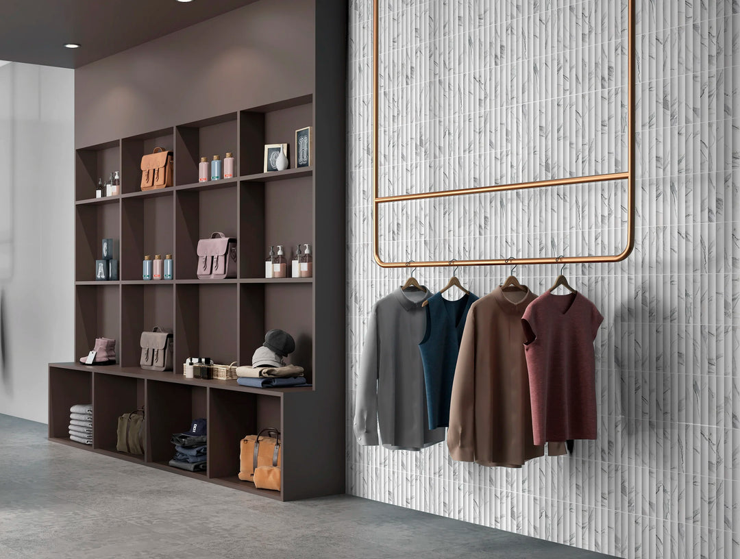 The Argos Collection Spanish Concave Fluted Subway Tiles