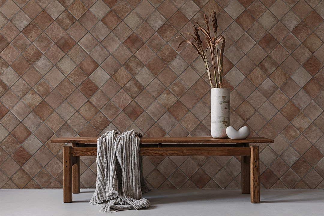 The Volterra Collection Spanish Porcelain Subway and Square Tiles