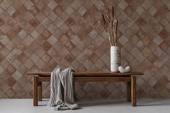 The Volterra Collection Spanish Porcelain Subway and Square Tiles