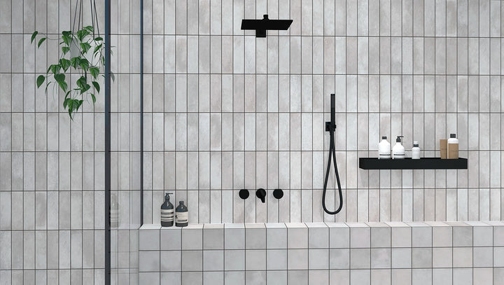 The Volterra Collection Spanish Porcelain Subway and Square Tiles