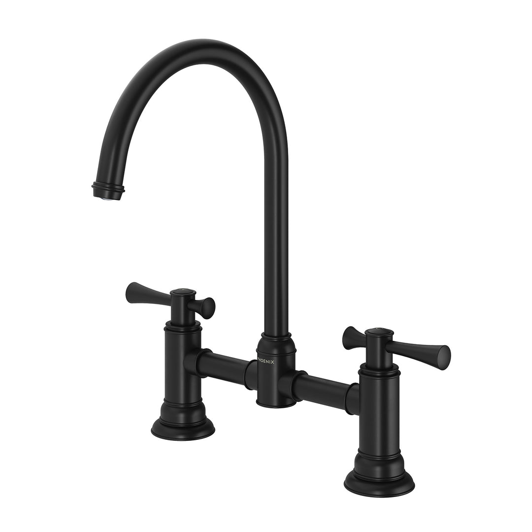 Phoenix Cromford Exposed Sink Set 180mm - Matte Black