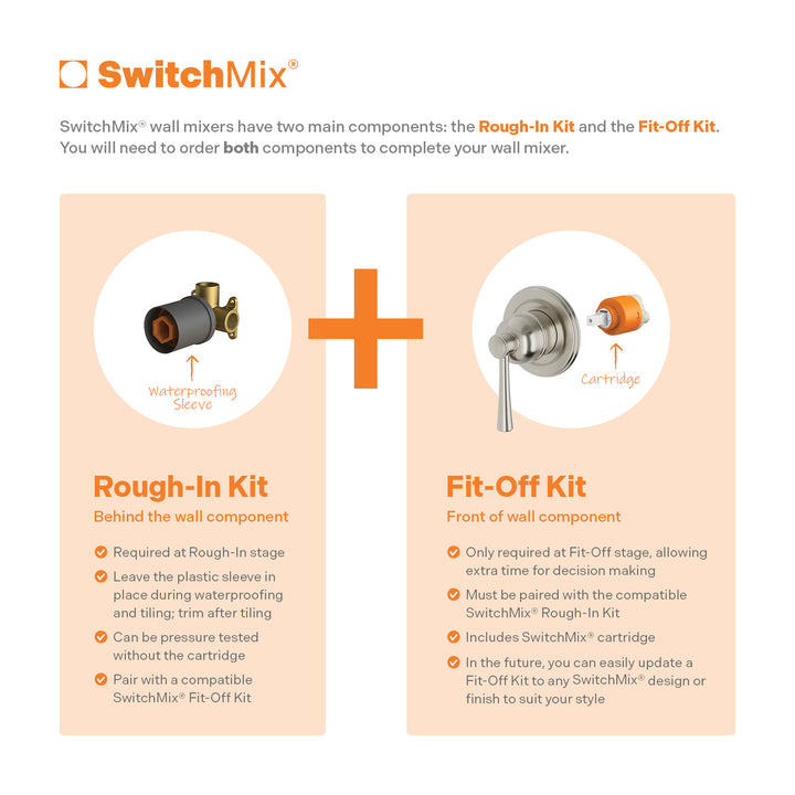 Phoenix Cromford SwitchMix Shower / Wall Mixer (Fit-Off Kit Only) – Lead Free