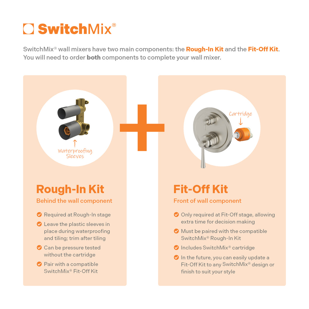 Phoenix Cromford SwitchMix Shower / Bath Diverter Mixer (Fit-Off Kit Only) – Lead Free