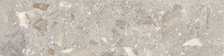 Luna Collection Stone &amp; Terrazzo Look Porcelain Tiles - Grey