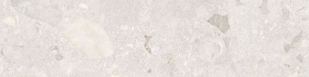 Luna Collection Stone &amp; Terrazzo Look Porcelain Tiles - White