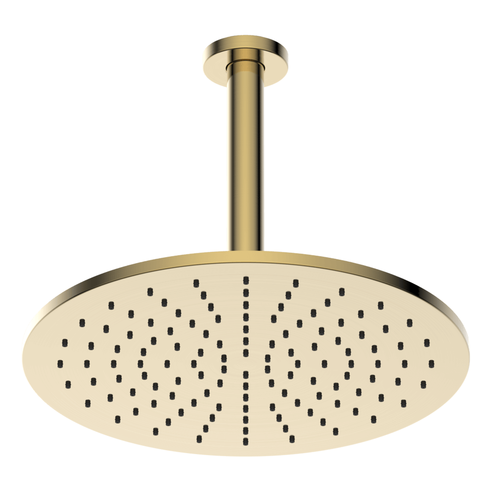 Abey Brass Round Vertical Shower 300mm