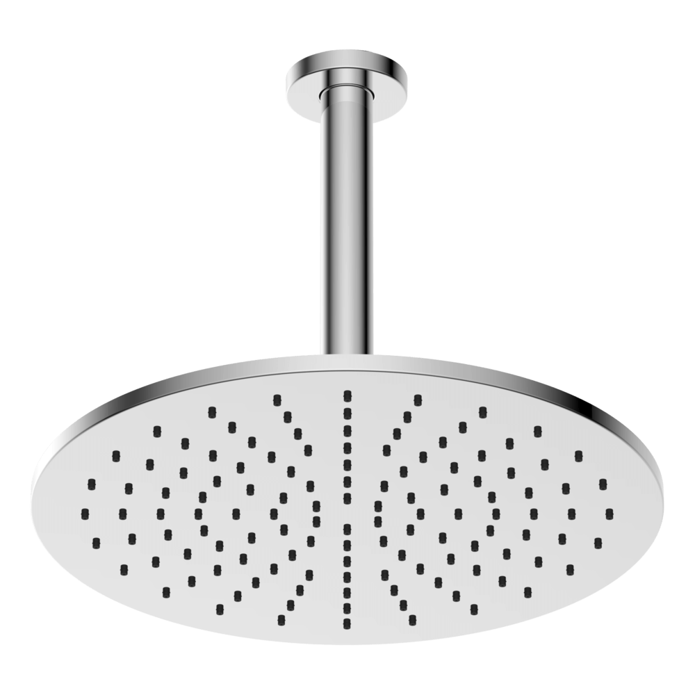 Abey Brass Round Vertical Shower 300mm