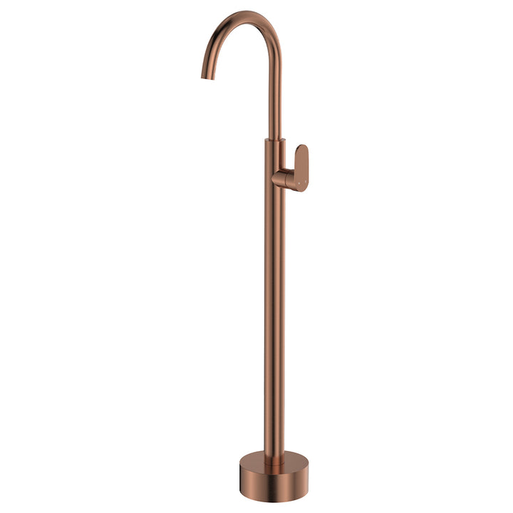 Fienza Empire Slim Floor Mounted Basin/Bath Mixer