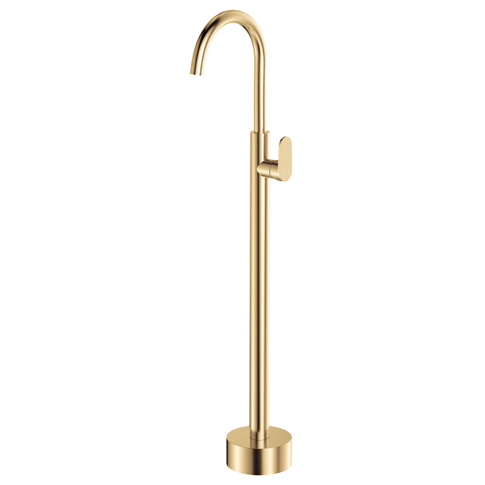Fienza Empire Slim Floor Mounted Basin/Bath Mixer